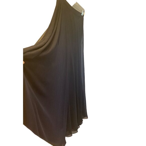 Jodi Kristopher womens Navy long evening skirt 26 waist - Picture 2 of 5